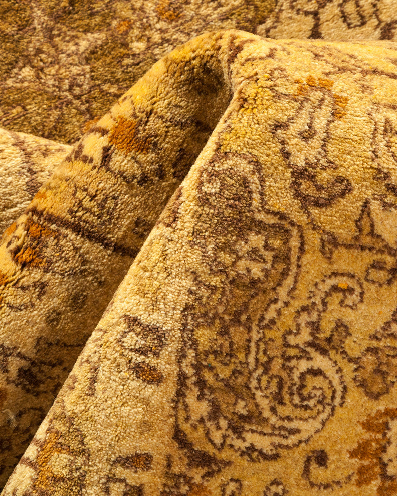Reese, One-of-a-Kind Hand-Knotted Area Rug Yellow, 8'1"x10'1"
