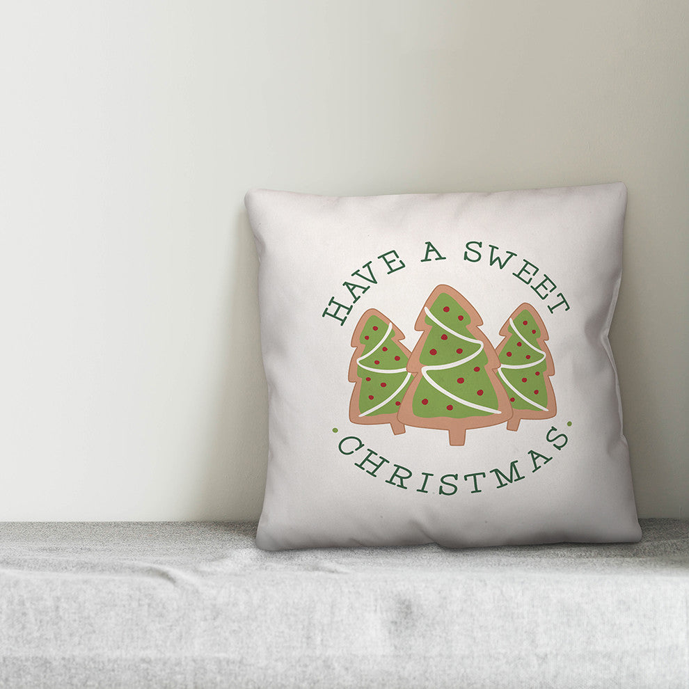 Have A Sweet Christmas 18"x18" Throw Pillow