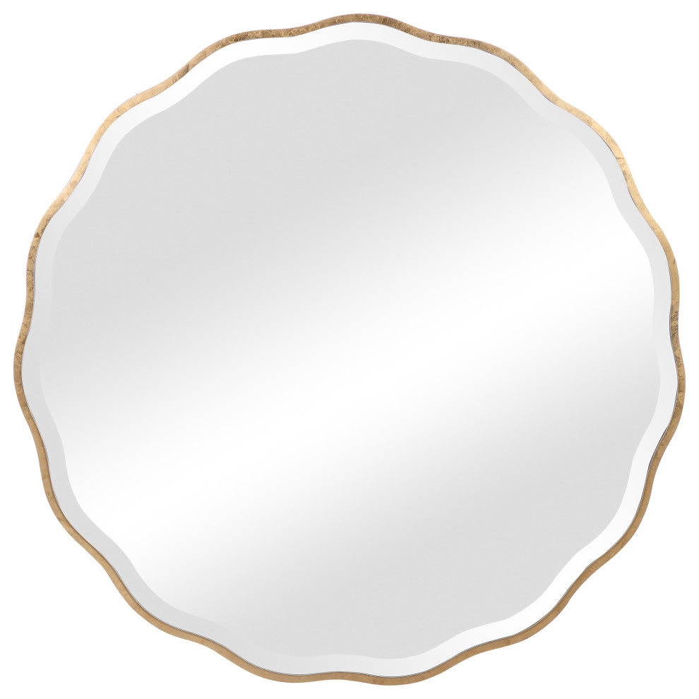 Uttermost Aneta Gold Round Mirror