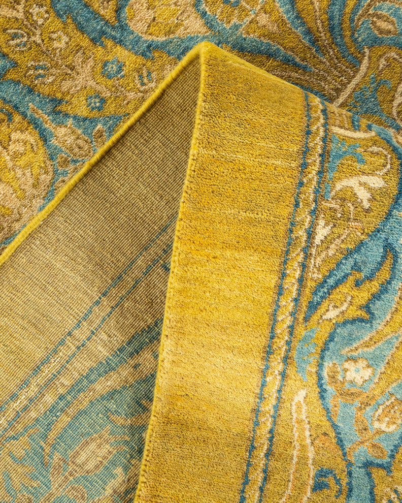 Mogul, One-of-a-Kind Hand-Knotted Area Rug, Green, 8' 1" x 10' 1"