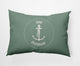 14x20" Gone Forever Overboard Nautical Decorative Indoor Pillow, Sage