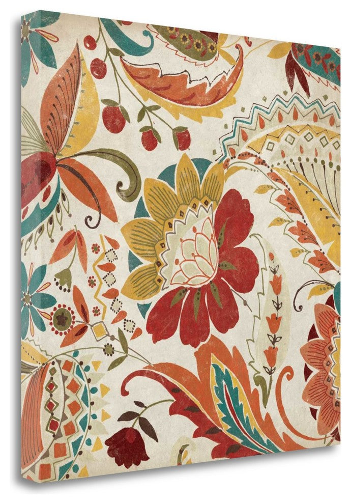 "Boho Paisley Spice I" By Wild Apple Portfolio, Giclee on Gallery Wrap Canvas