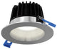 4" Round Wet Rated Regressed LED Down Light, 5-CCT, Satin Nickel
