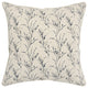 Blue Tiny Floral Buds Throw Pillow