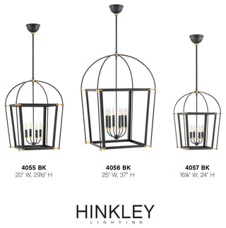 Hinkley Selby Medium Open Frame, Black