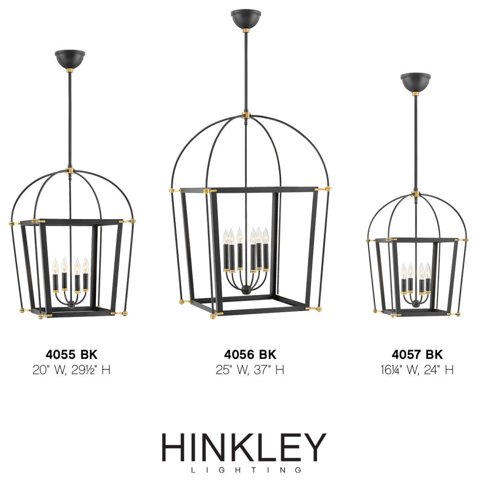 Hinkley Selby Medium Open Frame, Black