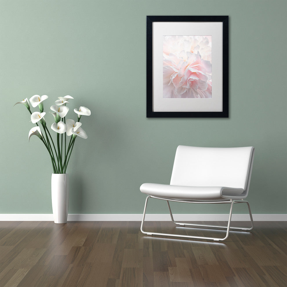Cora Niele ''Pink Peony Petals IV'' Matted Framed Art