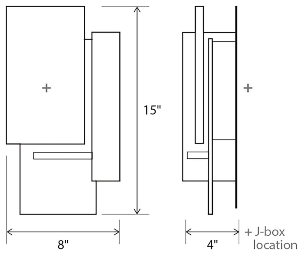 Vesper LED Wall Sconce, Dark Walnut