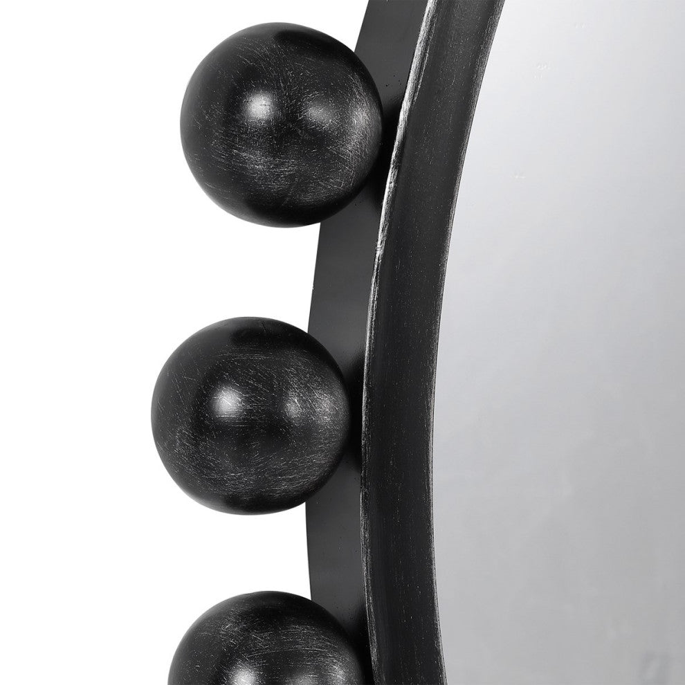 Uttermost Cyra Black Round Mirror 09694