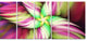 Huge Rotating Pink Flower, Floral Canvas Art Print, 60"x28", 5 Panels