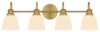 Hinton 4-Light Bath, Aged Brass