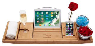 59" Streamline Clawfoot Tub and Tray With External Drain