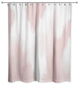 Pink Splotches 71 x 74 Shower Curtain