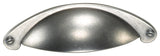 2 1/2" Nantucket Cup Pull - Antique Pewter