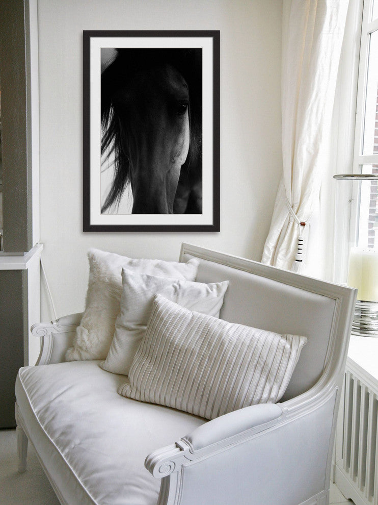 "Shadow Horse" Framed Art Print, 61x91 cm