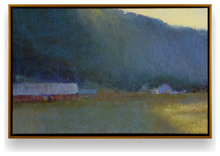 "Riverside Journey" - Peaceful River Landscape Canvas Art