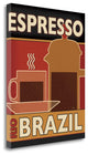 "Deco Coffee I" By Pela Studio,Ready to Hang Giclee Print on Gallery Wrap Canvas
