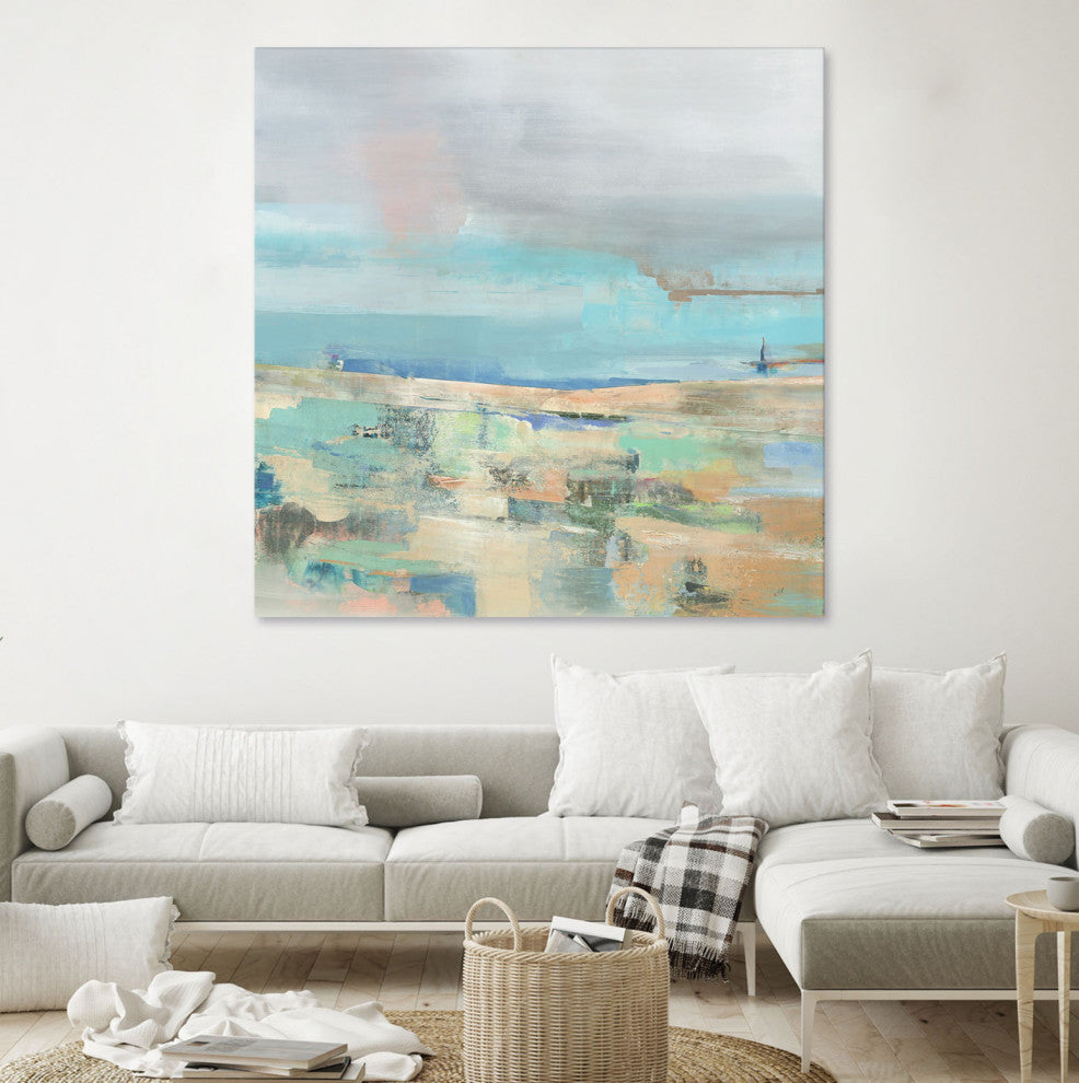 Low Tide I - 72 x 72 by Nancy Ngo