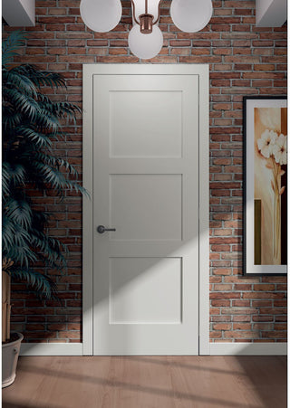 3 Panel Shaker Passage Door Primed, 28"x96"x1.375"