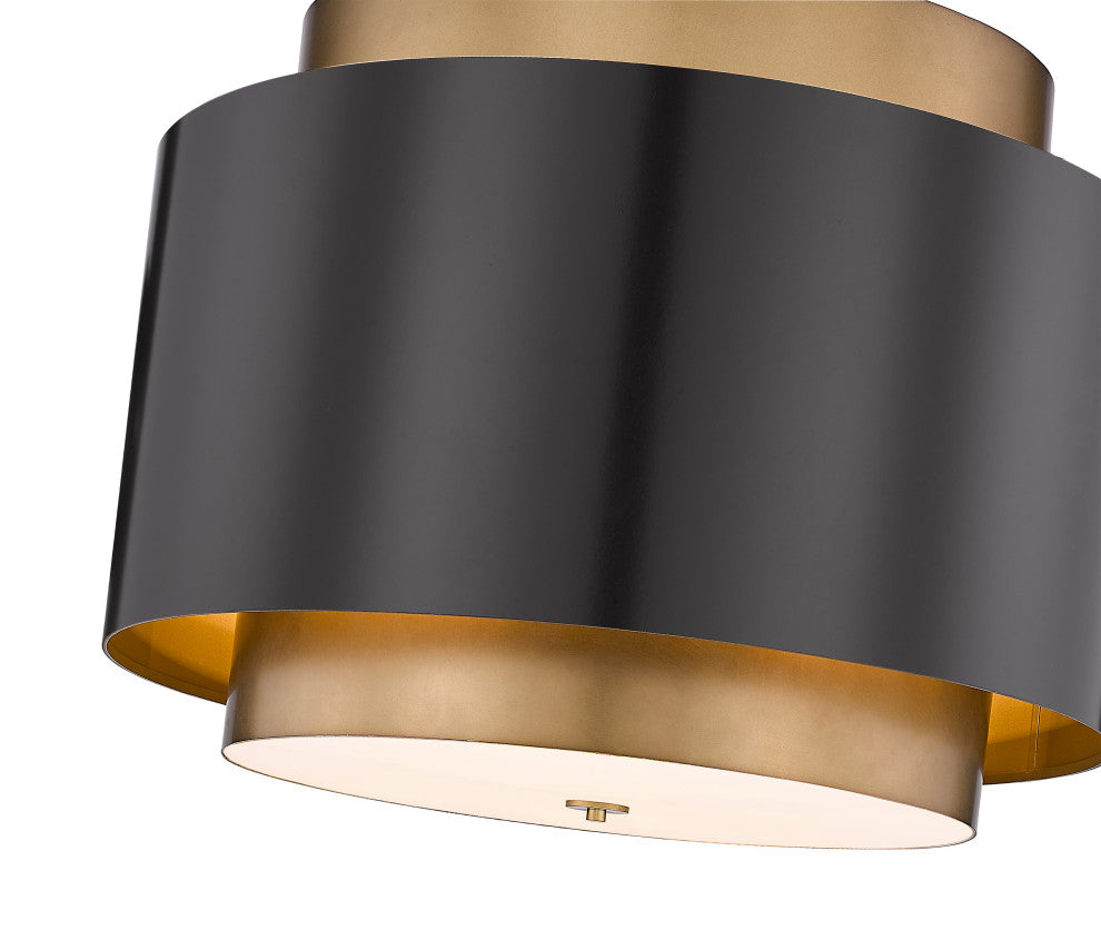 Zlite 739P32-BRZ-RB 4-Light Pendant, Bronze