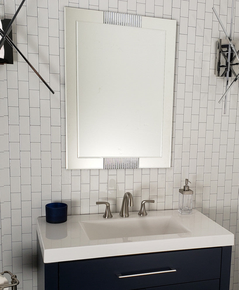 Francisca Large Frameless Wall Mirror