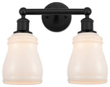 Innovations 616-2W-BK-G391 Ellery 2 Light Bath Vanity Light, Matte Black