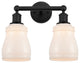 Innovations 616-2W-BK-G391 Ellery 2 Light Bath Vanity Light, Matte Black
