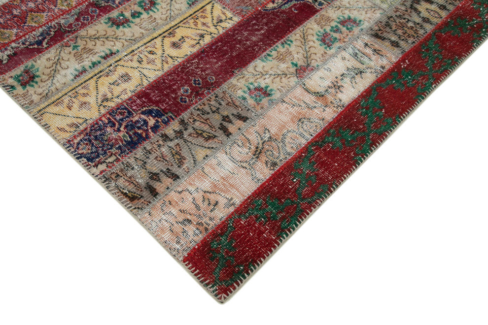 Rug N Carpet - Handmade Turkish 6' 8" x 10' 0" Unique Patchwork Area Rug