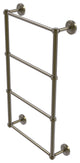 Prestige Regal 4-Tier 24" Ladder Towel Bar with Groovy Detail, Antique Brass