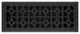 Templar Floor Register, Black Iron, 4 X 12