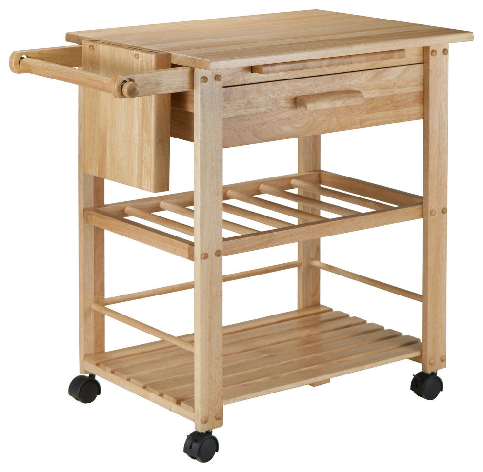 Finland Utility Kitchen Cart, Natural