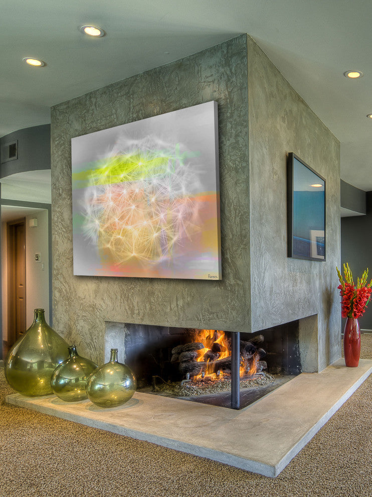 "Taraxacum" Fine Art Canvas Print, 48"x48"