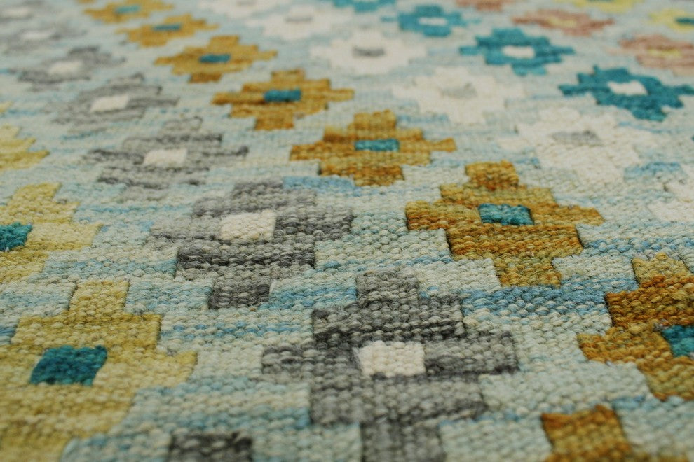 Sangat Kilim Felipe Light Blue Rug