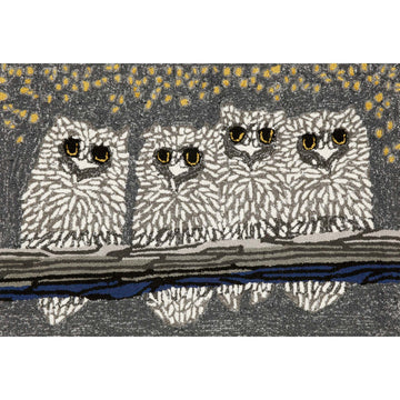 Frontporch Owls Indoor/Outdoor Rug Night 2'x3'