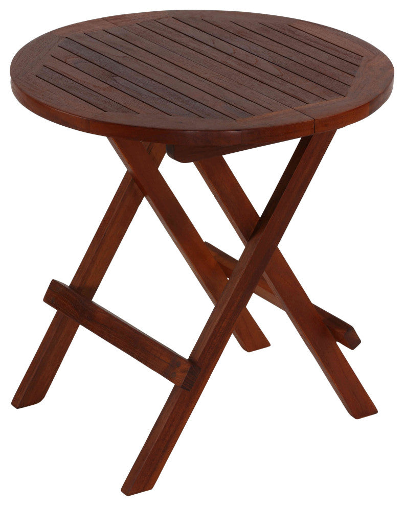 Karlyn Round Teak End Table, 20"