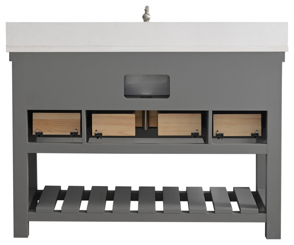 Wesley 48" Bathroom Vanity, Gray