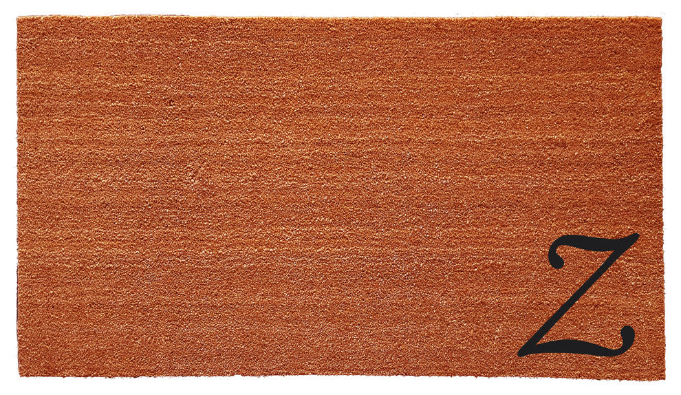 Urban Chic Monogram Doormat 18"x30", Letter Z