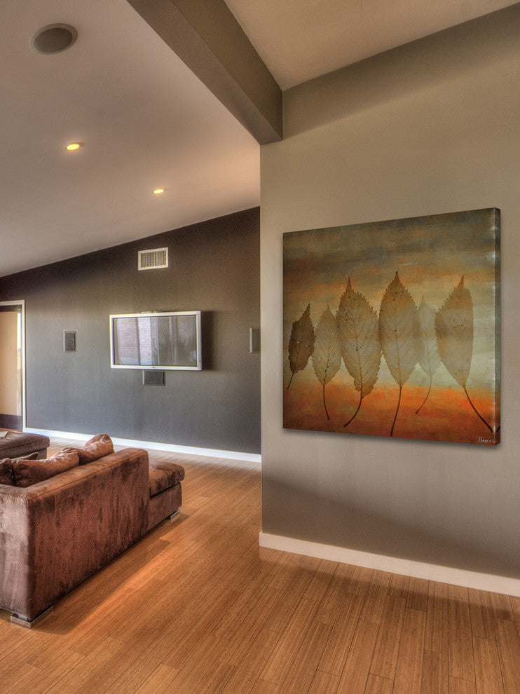 "Leafs" Fine Art Canvas Print, 32"x32"