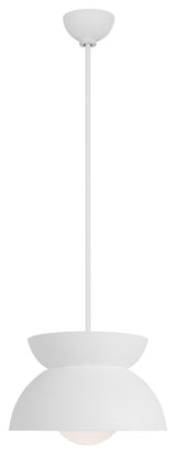 Beaunay Casual 1-Light Indoor Pendant Ceiling Light, Cast Plaster Matte White