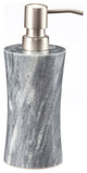 Vinca Collection Cloud Gray Marble Soap Dispenser, Silver