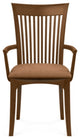 Copeland Sarah Upholstered Armchair, Saddle Cherry, Dark Brown Microsuede