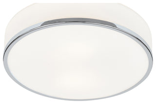 Access Lighting 20671 Aero 2 Light 13"W LED Flush Mount Drum - Chrome / Opal