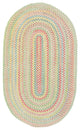 Capel Baby's Breath Natural 0450_610 Braided Rugs - 7' X 9' Oval