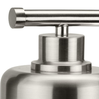 Beckner Collection 4-Light Brushed Nickel Clear Glass Bath Light