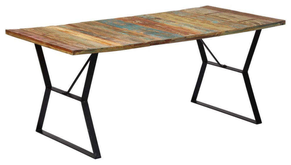 vidaXL Dining Table Kitchen Table Dining Room Dinner Table Solid Reclaimed Wood