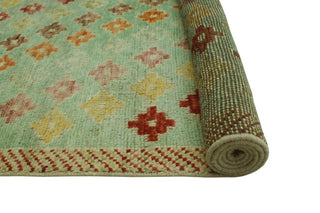 Balochi Beric Light Green/Gold Rug, 4'9x6'6