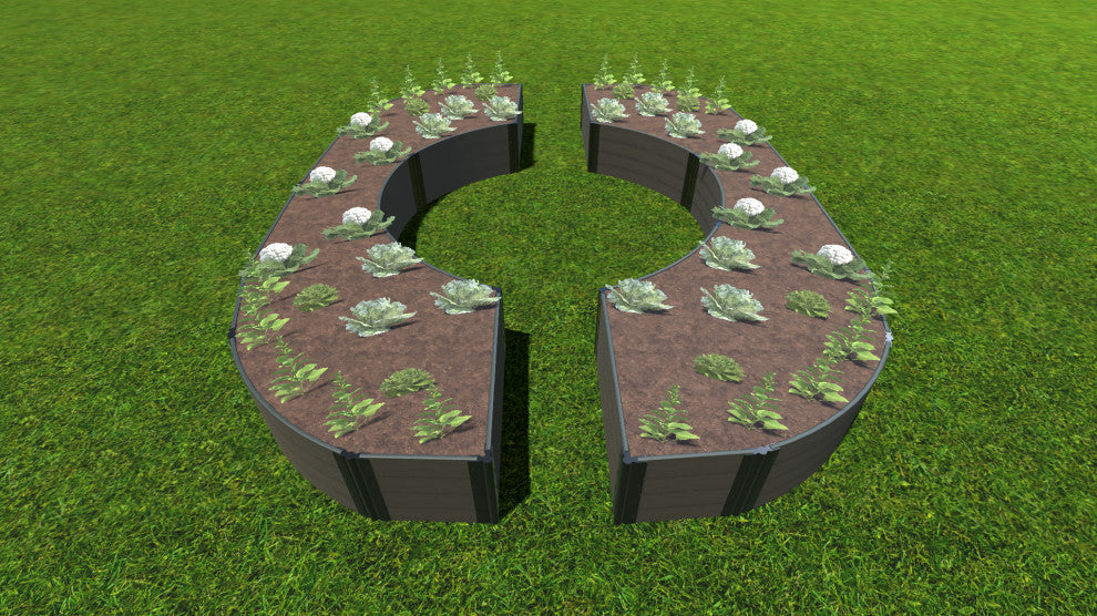 Weathered Wood 'Walk-Through Colosseum 14'x16'x22" Raised Garden Bed, 1"