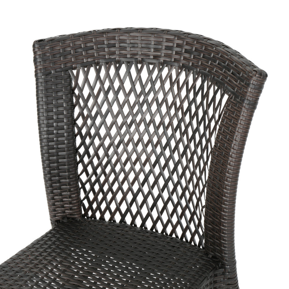 GDF Studio Dana Point Outdoor Wicker Chairs, Set of 2