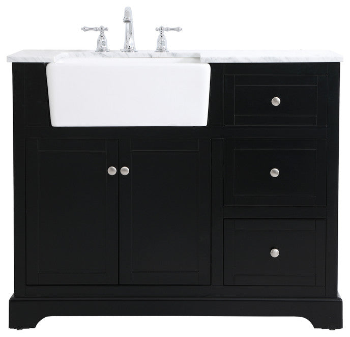 Home Living 22" Farmhouse Black-Light Bathroom Vanity