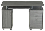 Complete Workstation Computer Desk With Storage, Gray